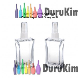 Plastik Spreyli CAM PARFÜM ŞİŞESİ 30ml Kod: 400