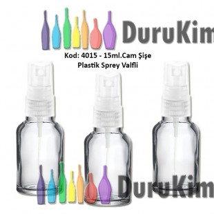 Plastik Spreyli CAM PARFÜM ŞİŞESİ 15ml Kod: 4015