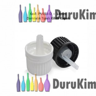 Damlalıklı Tıpalı Kilitli Kapak 18mm Kod: PV618 D