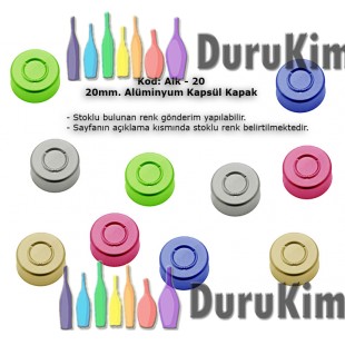 Alüminyum Kapsül Kapak 20mm Kod: ALK-20