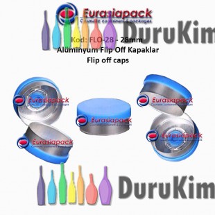 FLIP OFF KAPAK 28mm. Kod Flo - 28 Mavi Renk