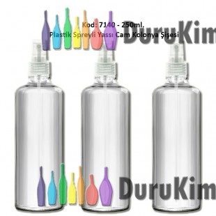 PARFÜM ve KOLONYA ŞİŞESİ YASSI DİZAYN 250ml Kod: 7140